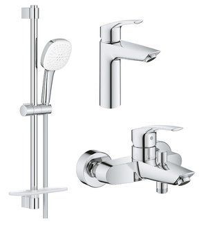 Набір змішувачів для душу 3 в 1 Eurosmart UA123246M3 Grohe UA123246M3 фото