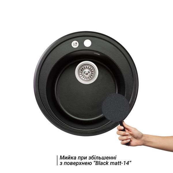 Кухонна мийка Lidz D510/200 BLM-14 (LIDZBLM14D510200) LIDZBLM14D510200 фото
