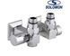 Комплект комбінованих кутових кранів під тен Solomon LUX 1/2&Prime; CUBE CHROM 8888 під ТЕН