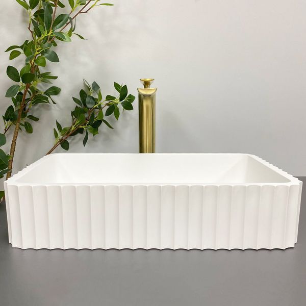 Умивальник (раковина) VBI FLORENTIA WHITE MATT накладний VBI-015000 фото