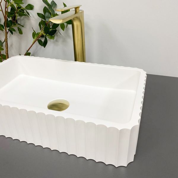 Умивальник (раковина) VBI FLORENTIA WHITE MATT накладний VBI-015000 фото