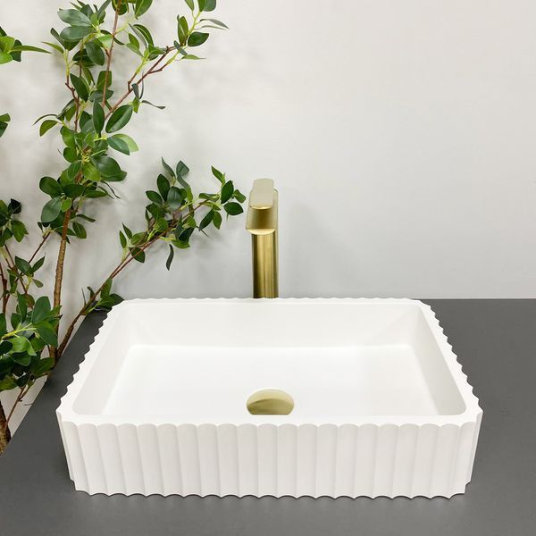 Умивальник (раковина) VBI FLORENTIA WHITE MATT накладний VBI-015000 фото