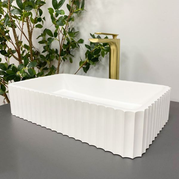 Умивальник (раковина) VBI FLORENTIA WHITE MATT накладний VBI-015000 фото