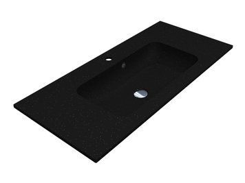 Умивальник DELLA 1000 MIRASTONE BLACK SHINE Miraggio 8813462 фото