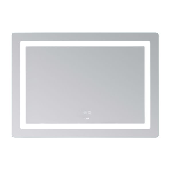Дзеркало Lidz Kubis (KU2) 1000х800 з LED-підсвічуванням Touch, з антизапотіванням, з димером, рег. яскравості LD78LF6141008048450 LD78LF6141008048450 фото