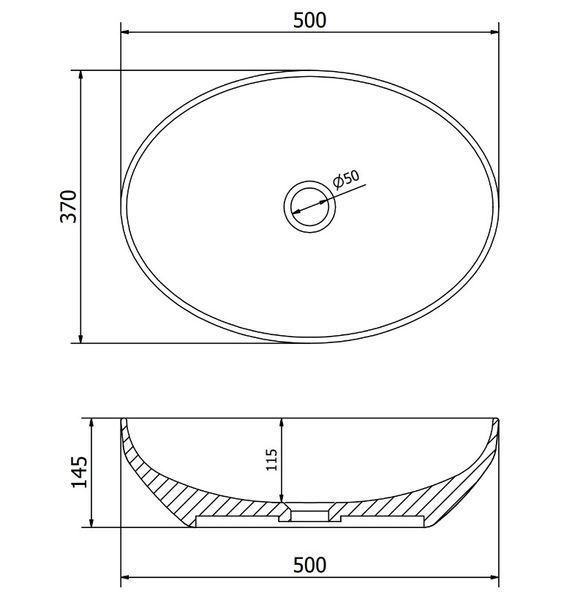 Умивальник (раковина) MEXEN CORNELIA DARK GREEN MATT накладний MEX-21885047 фото