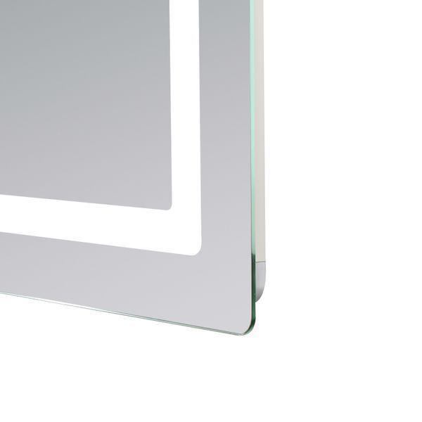 Дзеркало Lidz Kubis (KU2) 900х700 з LED-підсвічуванням Touch, з антизапотіванням, з димером, рег. яскравості LD78LF90448452 LD78LF90448452 фото