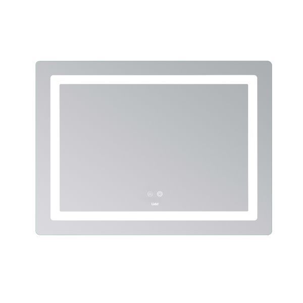 Дзеркало Lidz Kubis (KU2) 900х700 з LED-підсвічуванням Touch, з антизапотіванням, з димером, рег. яскравості LD78LF90448452 LD78LF90448452 фото