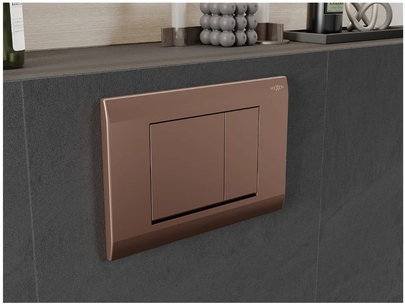 Кнопка змиву для інсталяції MEXEN FENIX 01 ROSE GOLD MEX-600105 фото
