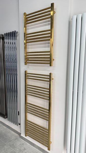 Водяна рушникосушка Rastas Siena 1000&times;550 &mdash; Brushed Gold, золота модель для ванної (RR-CN1000550G) RR-CN1000550G фото
