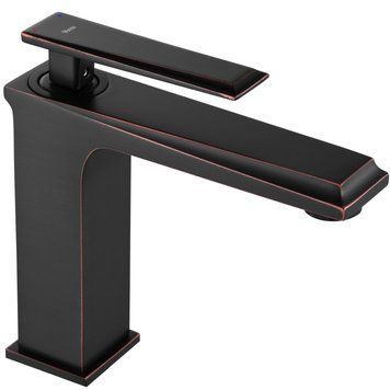Змішувач для раковини (умивальника) REA ROMANO OLD BLACK чорний низький REA-B9900 фото