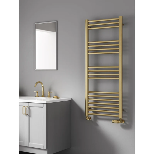 Водяна рушникосушка Rastas Siena 1000&times;550 &mdash; Brushed Gold, золота модель для ванної (RR-CN1000550G) RR-CN1000550G фото