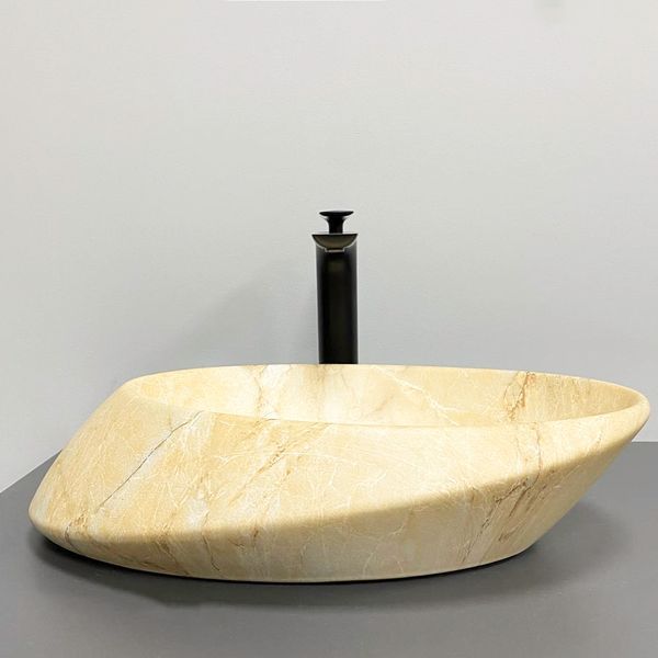 Умивальник (раковина) VBI ROTELLO BEIGE ONYX MATT накладний VBI-017103 фото