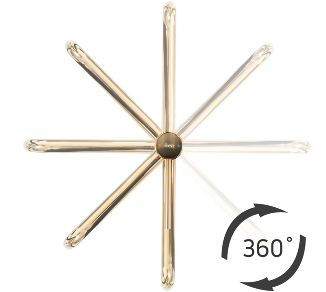 Змішувач для раковини (умивальника) REA LUGANO SLIM BRUSHED GOLD високий * REA-B4420 фото