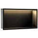 полиця для ванної кімнати Rea 30x60x10, що вбудовується в стіну з LED підсвічуванням black (REA-08541) REA-08541 фото 1