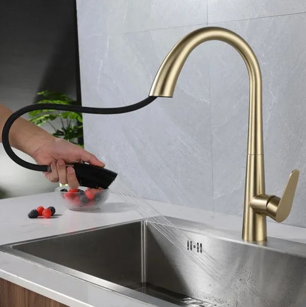 Змішувач для кухні REA ROSS BRUSHED GOLD матове золото * REA-B5312 фото