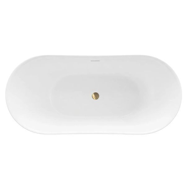 ванна акрилова Rea Ferrano Slim Nature 170x73 окремо, біла (REA-W0505) REA-W0505 фото