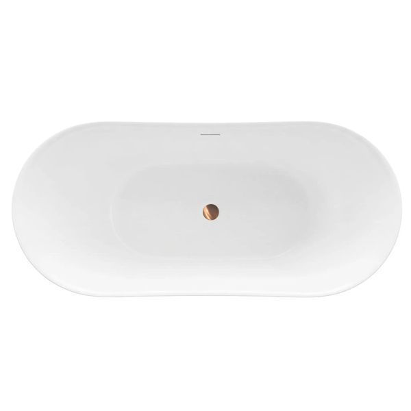 ванна акрилова Rea Ferrano Slim Nature 170x73 окремо, біла (REA-W0505) REA-W0505 фото