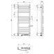 Рушникосушка електрична Navin Avalon 480х1200 Sensor права, чорний муар 12-203053-4812 фото 8