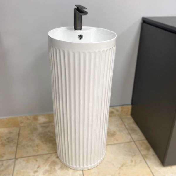 Умивальник (раковина) VBI VINICI WHITE підлоговий VBI-019015 фото