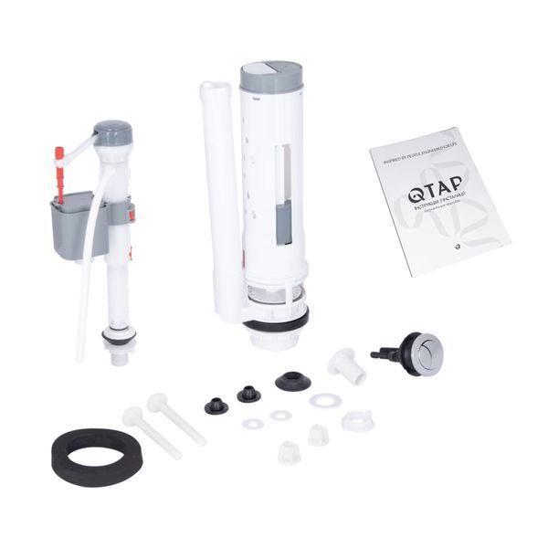 Унітаз підлоговий Qtap Vlasta Ultra Quiet безобідковий з сидінням Soft-close WHITE QT28228300W QT28228300W фото