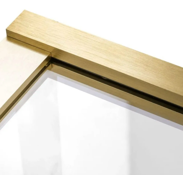 Шторка для ванни REA ELEGANT 70 BRUSHED GOLD постійна REA-W6600 фото