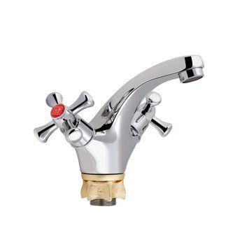 Змішувач для раковини Lidz Lamb 161F двохвентильний LDLAM161FCRM35446 Chrome LDLAM161FCRM35446 фото