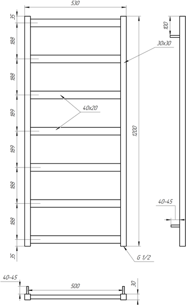 Сушка для рушників Minimal DRY GA-6006-1 фото