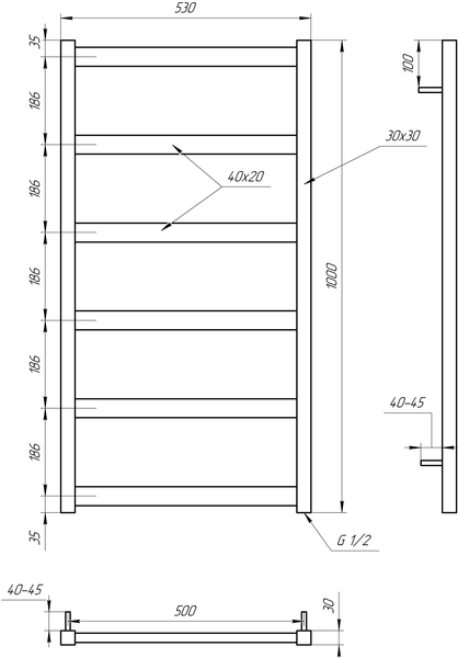 Сушка для рушників Minimal DRY GA-6006-1 фото