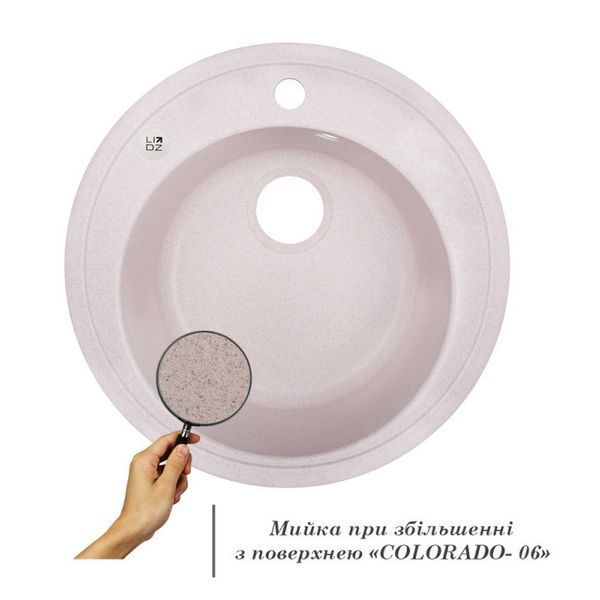 Кухонна мийка Lidz D510/200 COL-06 (LIDZCOL06D510200) LIDZCOL06D510200 фото
