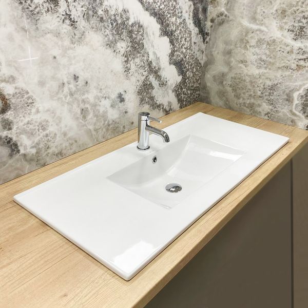 Умивальник (раковина) VBI FERRARA 100 WHITE врізний VBI-018030 фото