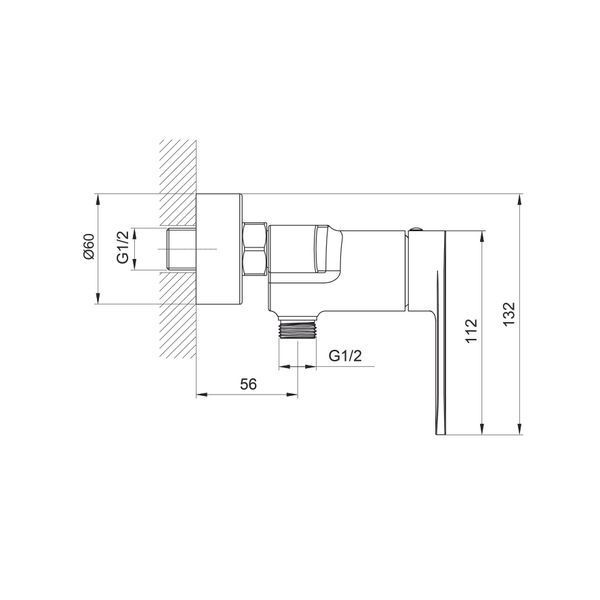 LINE Pro змішувач для душу 8cfa887c-4e50-11ef-bb6b-a0423f42a789 фото