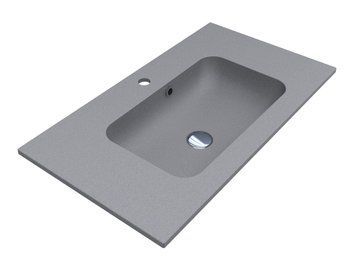 Умивальник DELLA 800 MIRASTONE GRAY Miraggio 0000943 фото