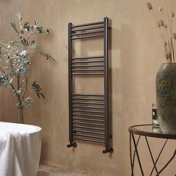 Siena 1200/550 GUNMETAL BLACK дизайнерська рушникосушка у кольорі збройна сталь RR-CN1200550GB RR-CN1200550GB фото