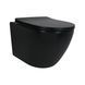 Унітаз підвісний Qtap Robin New Ultra Quiet безобідковий з сидінням Soft-close MATT BLACK QT13332381АSMB QT13332381АSMB фото 1