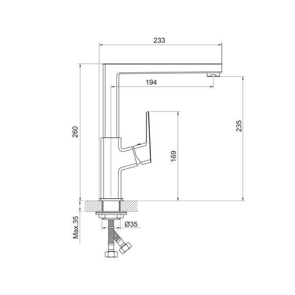 СUBE Kitchen змішувач для кухні 8701bf00-4e50-11ef-bb6b-a0423f42a789 фото