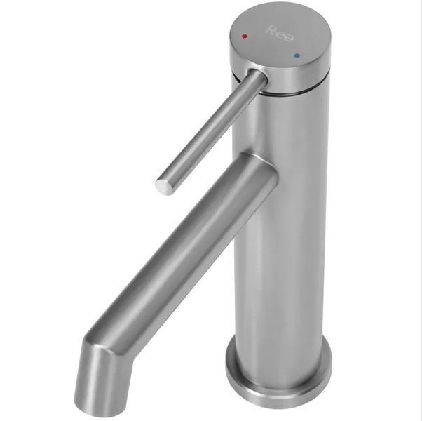 Змішувач для раковини (умивальника) REA FOSS NICKEL BRUSHED нікель низький REA-B5315 фото