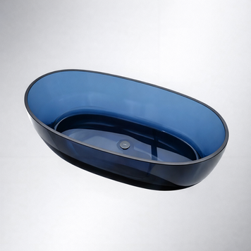 Ванна VBI VESUVIO BLUE 170 x 78 окремостояча скляна VBI-075003 фото