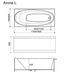 Ванна акрилова WGT Rialto Arona L 1705x755х680 мм Ванна акрилова WGT Rialto Arona L 1705x755х680 мм фото 5