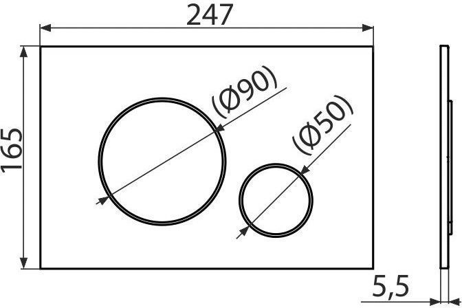 Інсталяція AlcaPlast 4в1 AM101/1120 з білою круглою кнопкою M670 + підвісний унітаз TREND 8227ecff-7907-11ec-bb52-a0423f42a789 фото