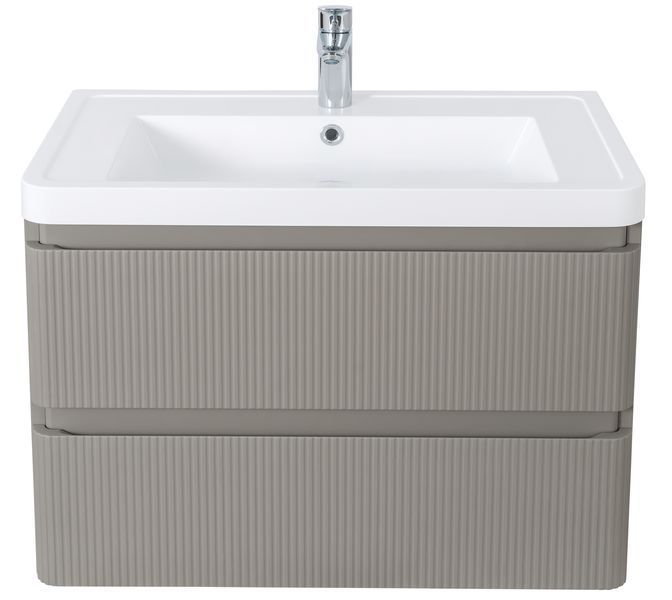 Меблі Акцент ЛЮКС (STONE-GREY-MATT) з умивальником Ваr 75 см (консольні) АР000060784 фото