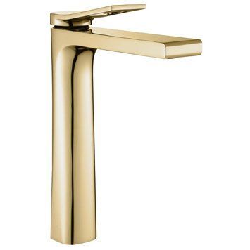 Змішувач для раковини (умивальника) REA SOUL GOLD золотий високий REA-B9952 фото