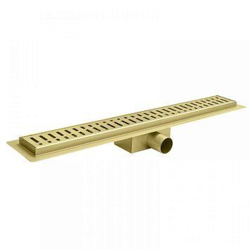 KOER FD35-70x500-BRUSHED GOLD Душевой трап із нерж. ст. SUS304 70x500мм (Цв.мат.золото) (5 шт/ящ) 147406 фото