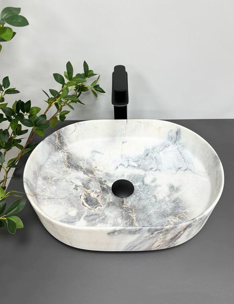 Умивальник (раковина) VBI VERONA 50 GRANIT MATT накладний VBI-011304 фото