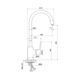 Kitchen Light змішувач для кухні, chrome-grey 8cfa8888-4e50-11ef-bb6b-a0423f42a789 фото 3