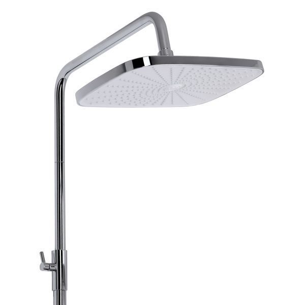 Душова система універсальна Qtap Gemini на три споживачі (з виливом) QTGEM111CRW45687 Chrome/White QTGEM111CRW45687 фото