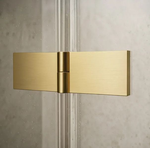 душові двері Rea Atlas 120x200 безпечне скло, прозоре, праворуч, gold brush (REA-K4677) REA-K4677 фото