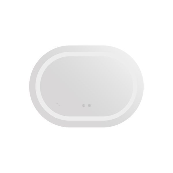 Дзеркало Qtap Gemini 500х700 з LED-підсвічуванням Touch, з антизапотіванням, з димером, рег. темп. кольору (3000-6500K) Reverse QT2578R5070 QT2578R5070 фото