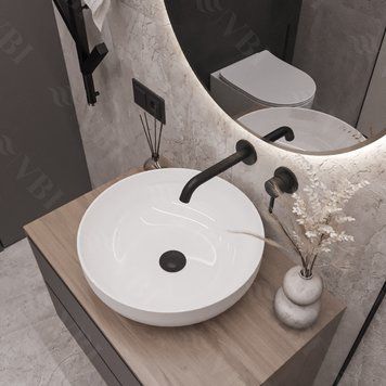 Умивальник (раковина) VBI BARI WHITE накладний VBI-011600 фото