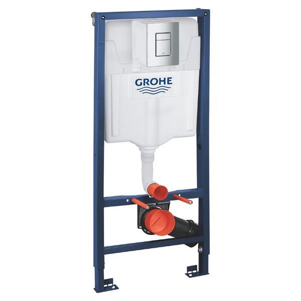 унітаз Rea Carter Rimless + інсталяція Grohe Rapid SL, клавіша (REA-C1450 + 38772001) REA-C1450 + 38772001 фото